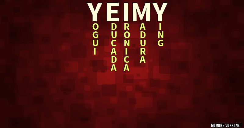 Acróstico yeimy