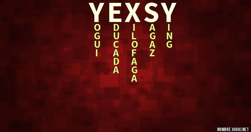 Acróstico yexsy