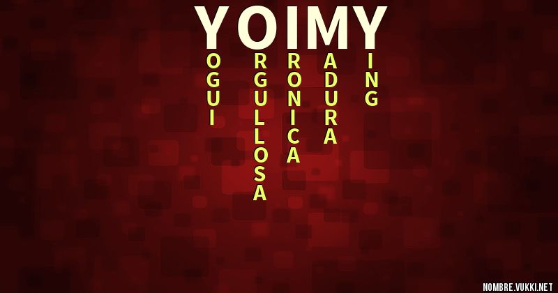 Acróstico yoimy
