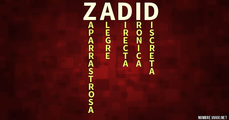 Acróstico zadid