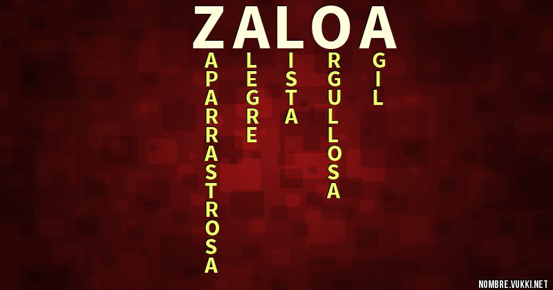 Acróstico zaloa