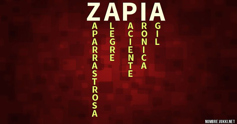 Acróstico zapia