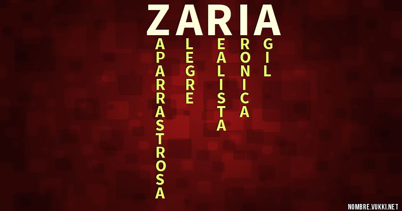 Acróstico zaria