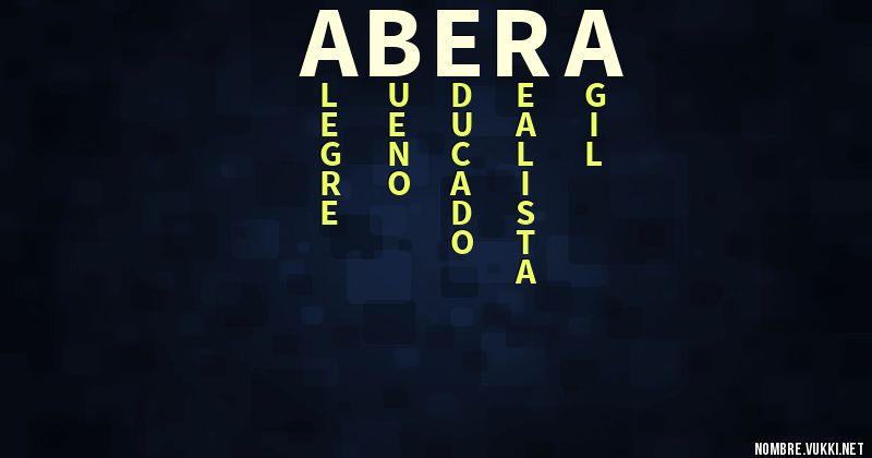 Acróstico abera