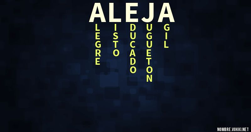 Acróstico aleja