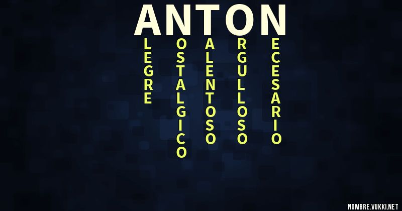 Acróstico antón