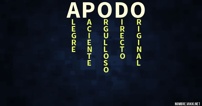 Acróstico apodo