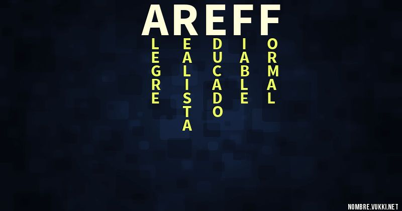 Acróstico areff