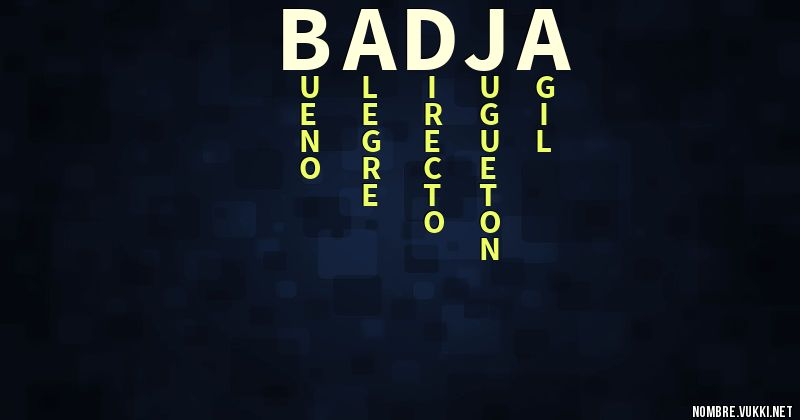 Acróstico badja