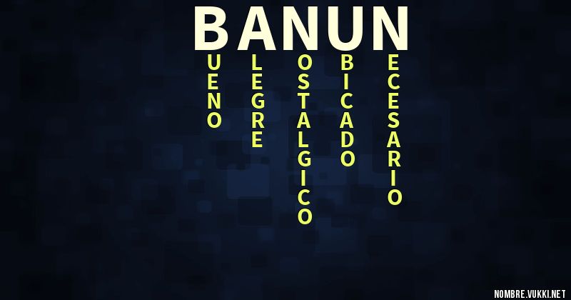 Acróstico banun