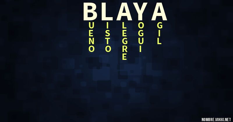 Acróstico blaya