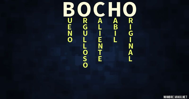 Acróstico bocho