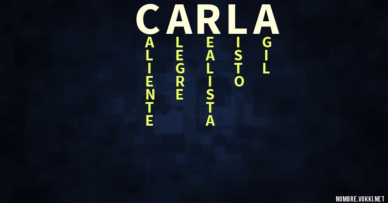 Acróstico carla