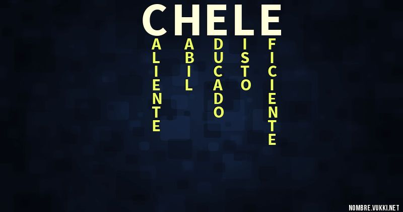 Acróstico chele
