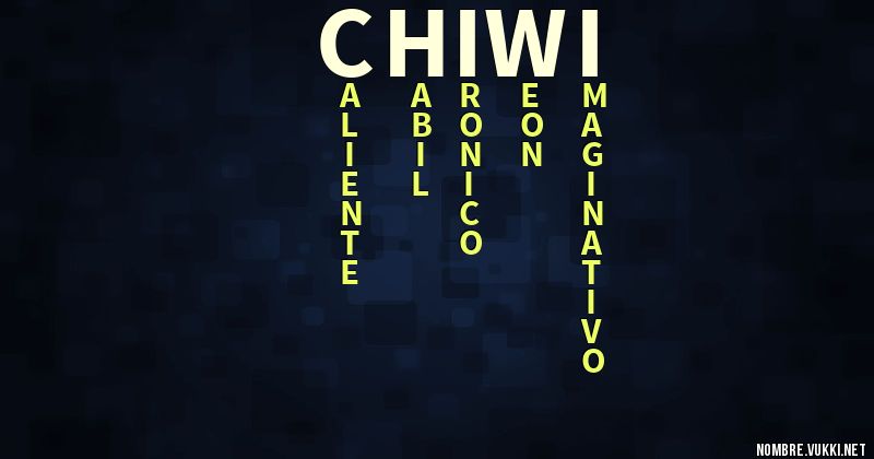 Acróstico chiwi