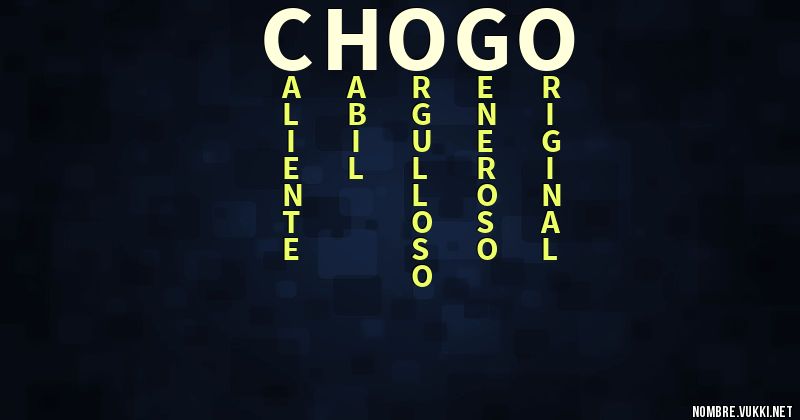Acróstico chogo