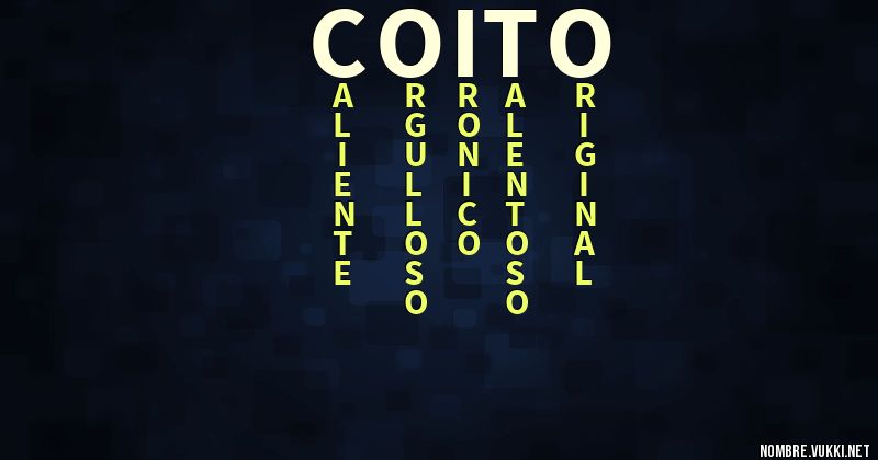 Qué significa coito