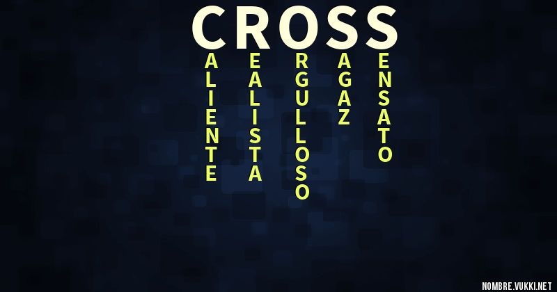 Acróstico cross