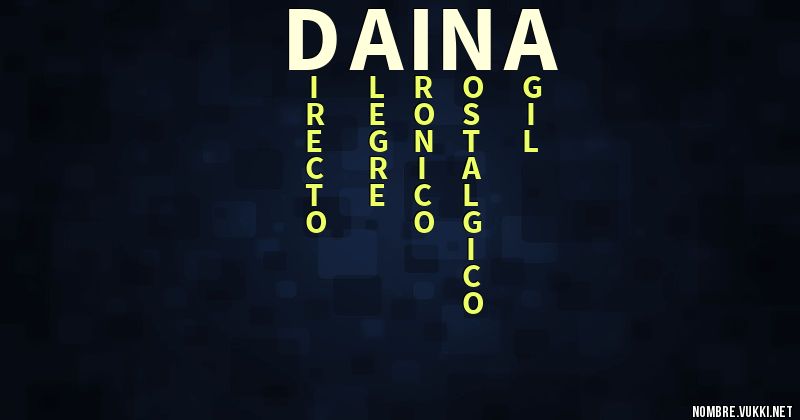 Acróstico daina