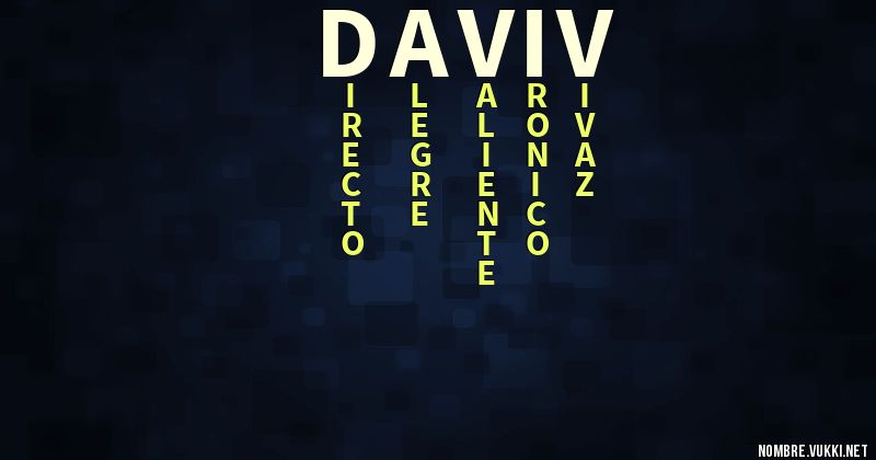 Acróstico daviv