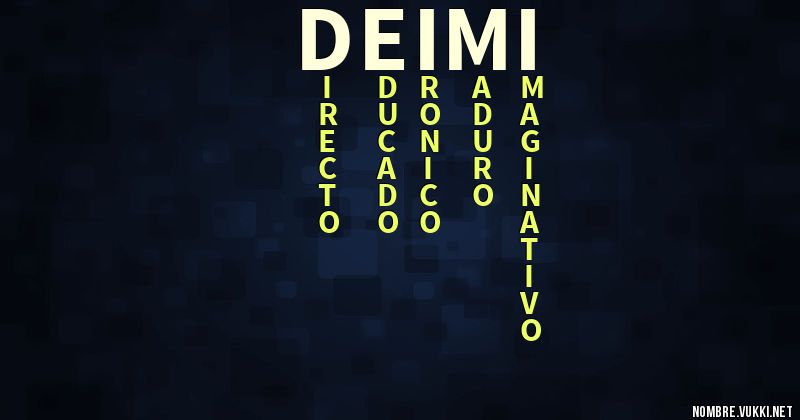 Acróstico deimi