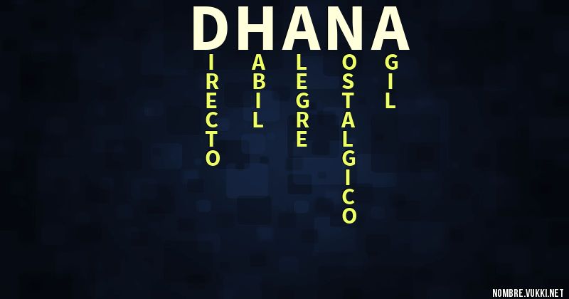 Acróstico dhana