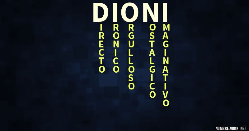 Acróstico dioni