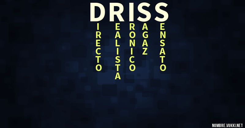 Acróstico driss