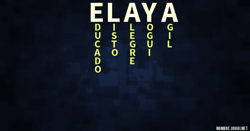 Acróstico elaya