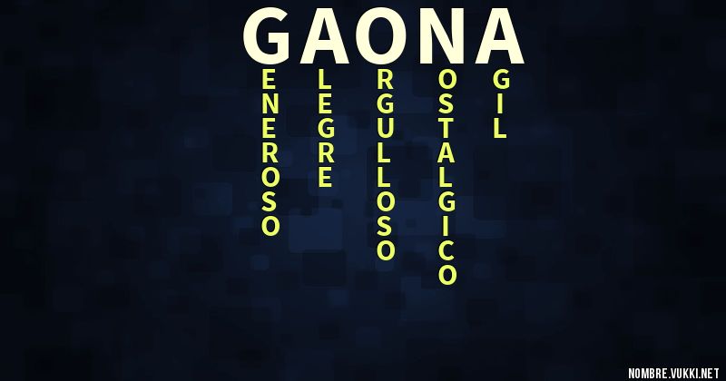 Acróstico gaona