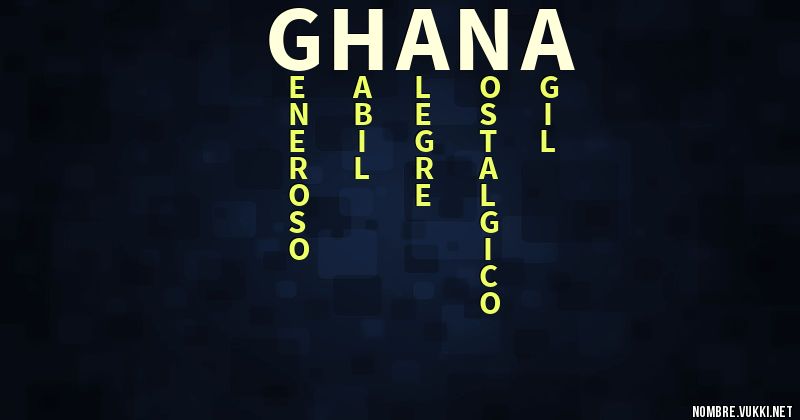 Acróstico ghana