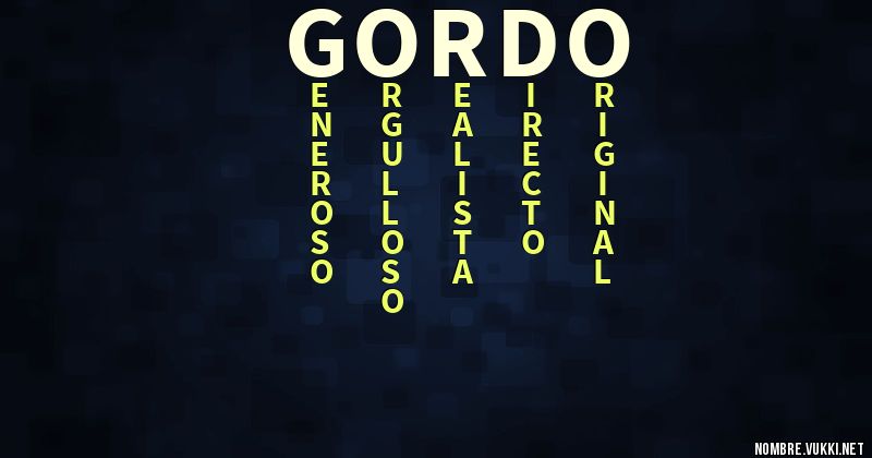 Acróstico gordo