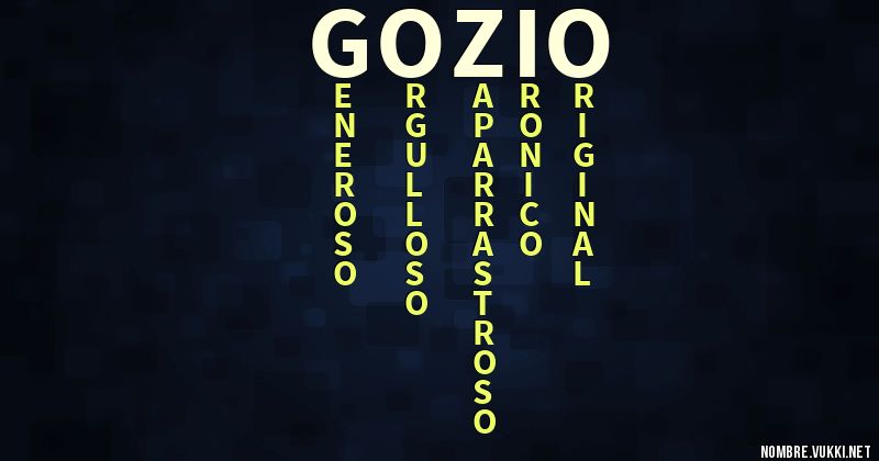 Acróstico gozio