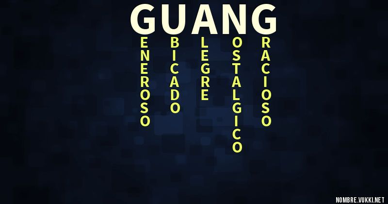 Acróstico guang