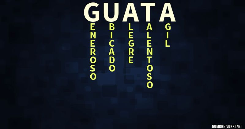 Acróstico guata