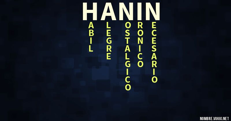 Acróstico hanin