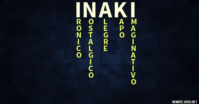 Acróstico iñaki