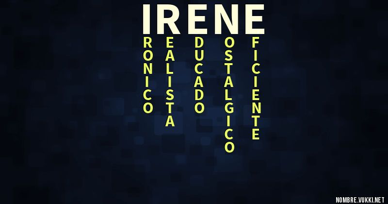 Acróstico irene