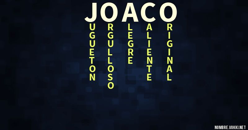 Acróstico joaco