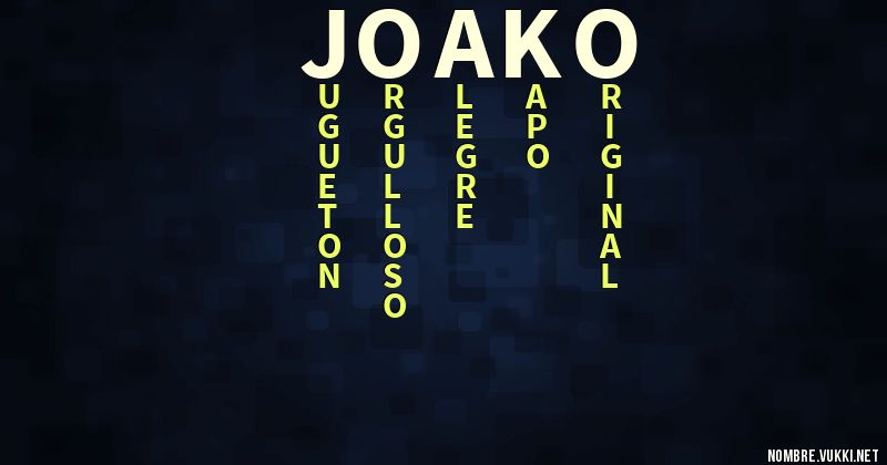 Acróstico joako
