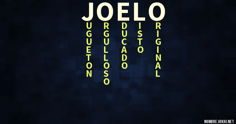 Acróstico joelo