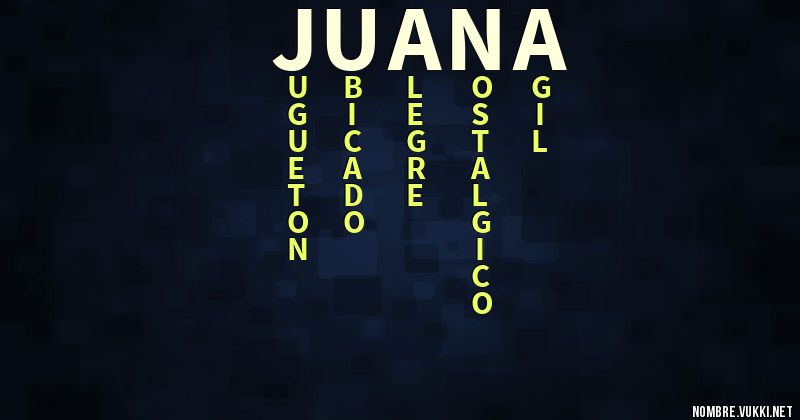 Acróstico juana