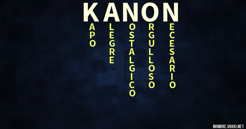 Acróstico kanon