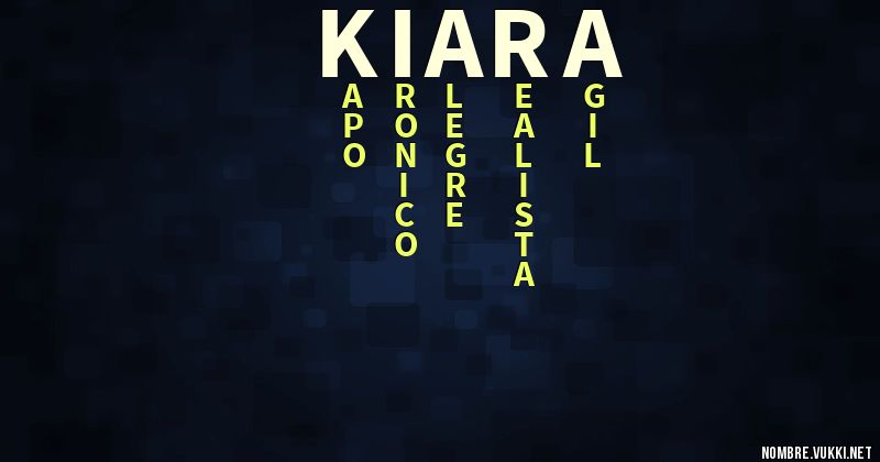 Acróstico kiara