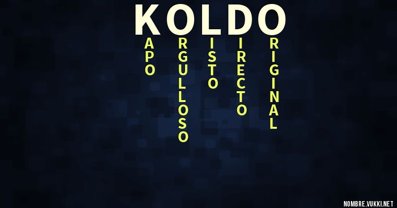 Acróstico koldo