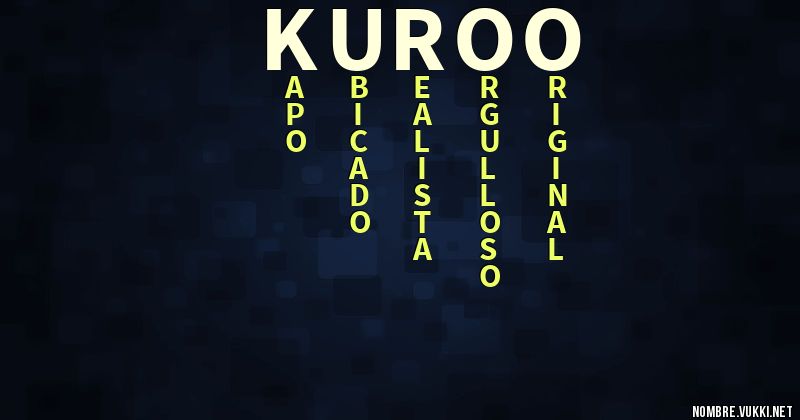 Acróstico kuroo