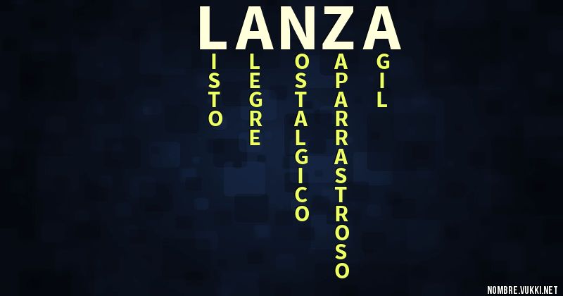 Acróstico lanza