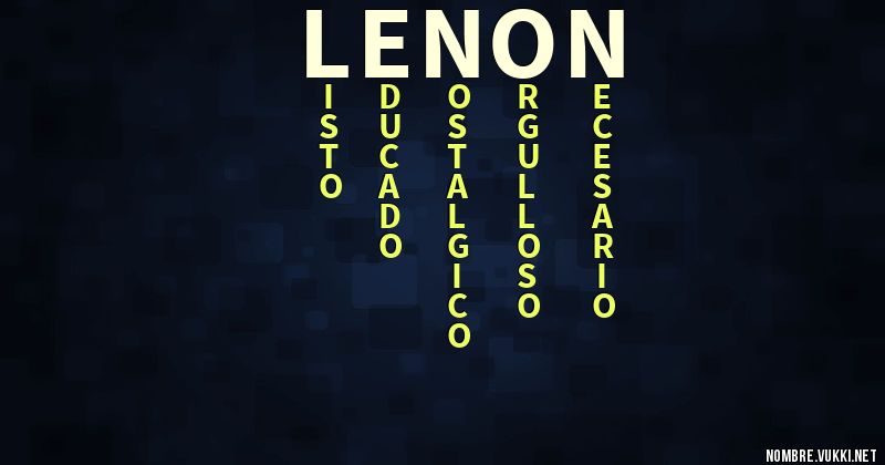 Acróstico lenon