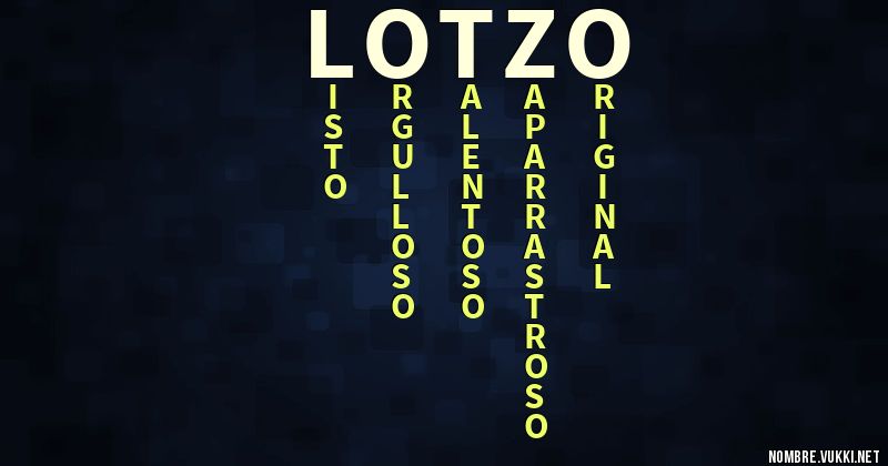 Acróstico lotzo