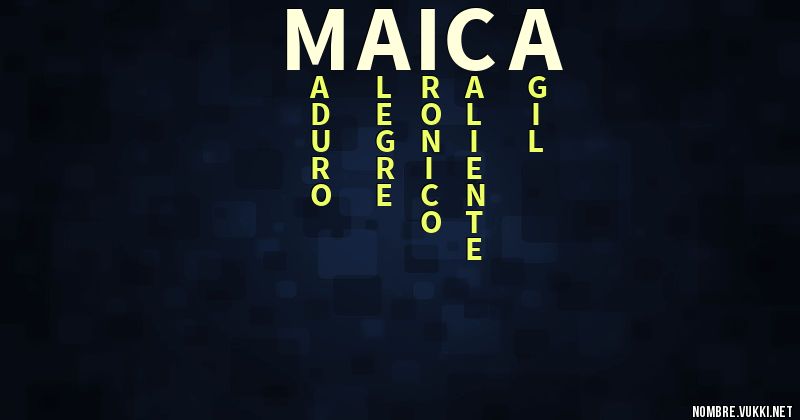 Acróstico maica